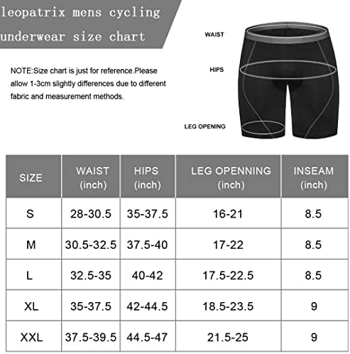 Leopatrix רכיבה על אופניים תחתונים גברים 4D מכנסי אופניים מרופדים עם רכיבה על אופני רכיבה על אופני MTB מכנסיים קצרים