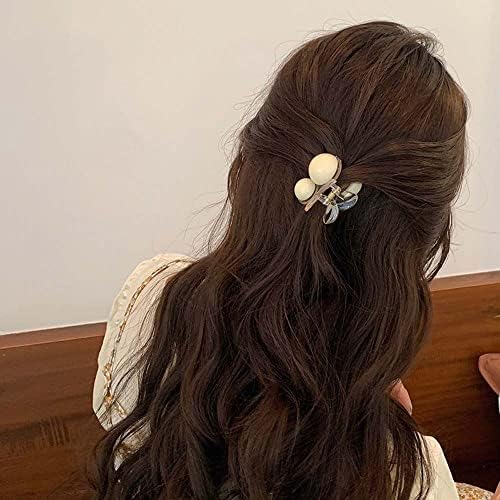 ByBycd נשים טופר שיער בנות נשים אופנה בארטים קטנים קישוטי שיער קרם אקרילי לבן צבע קוריאני סגנון