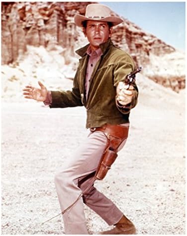 בוננזה מייקל לנדון בתור ג'וזף ג'ו הקטן קרטרייט מכוון אקדח 8 x 10 אינץ 'תמונה